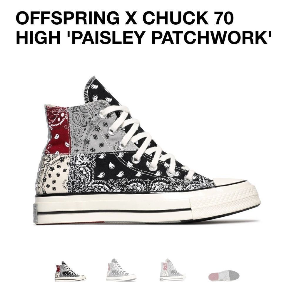 Converse Chuck Taylor All-Star 70s Hi Offspring Paisley Black